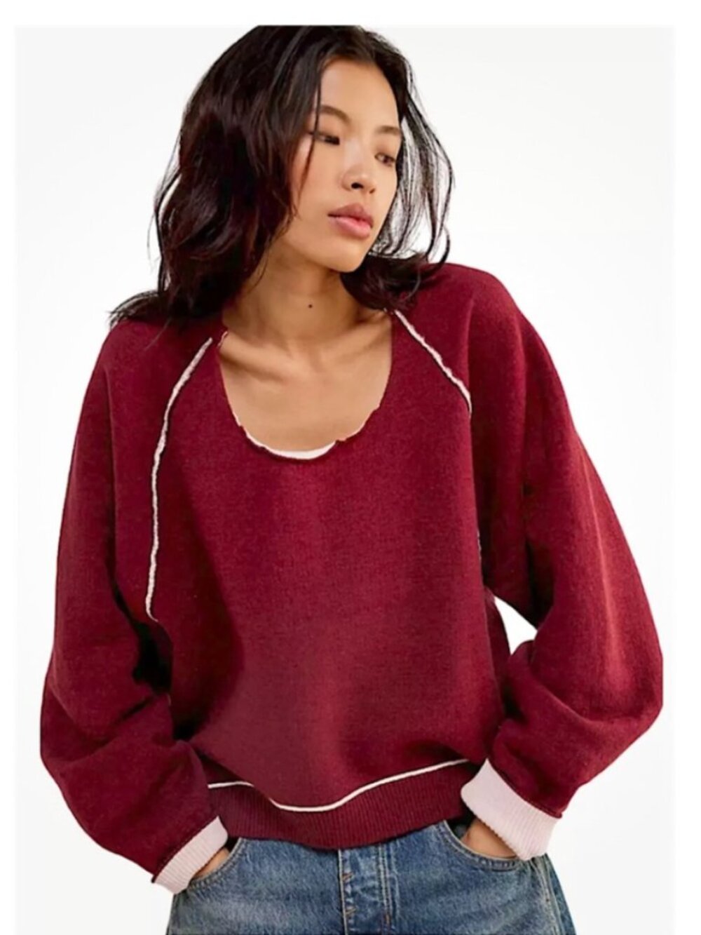 WE THE FREE MIDNIGHT PULLOVER IN VALENTINE COMBO